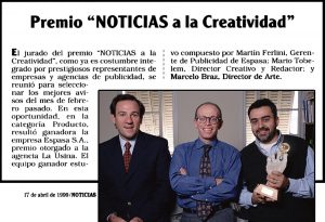 Premio a La Creatividad