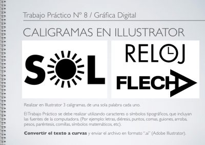 TP Nº 8/GD: Caligramas en Illustrator.